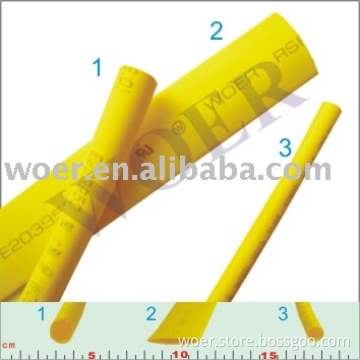 Halogen Free Flame-retardant Normal Wall Heat Shrinkable Tube: Yellow